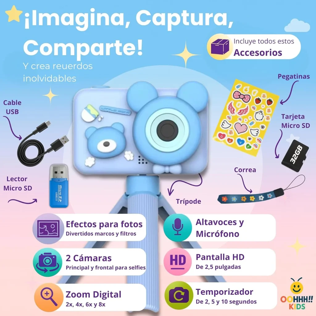 Camara Infantil Oso 1x1 03